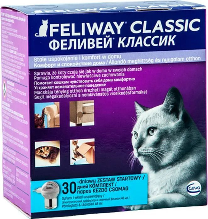 Феромоны корректор поведения для кошек Feliway Classic, набор диффузор с флаконом 48 ml  #1