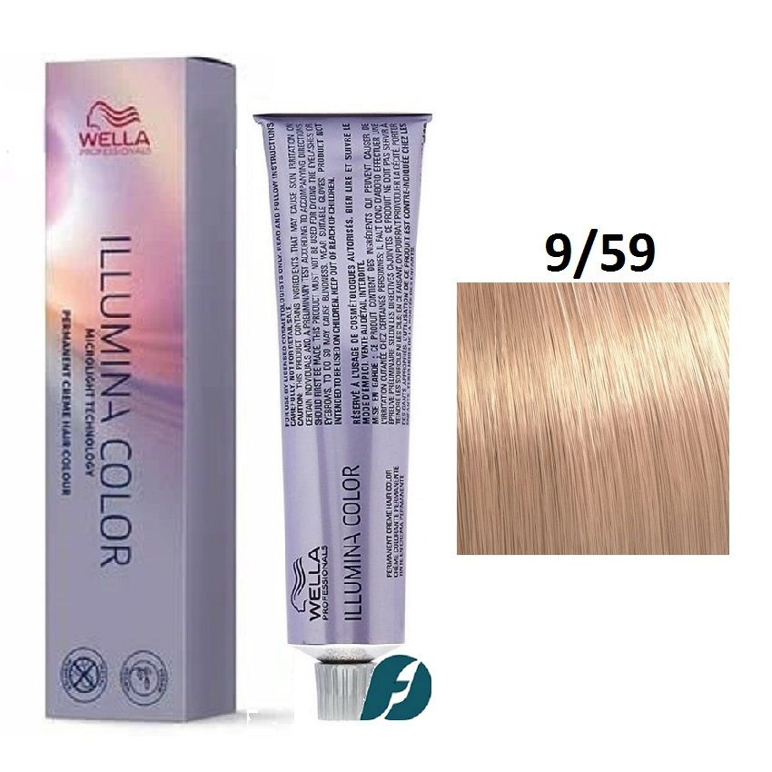 Wella Professionals Illumina Color Me+ 9/59 Крем-краска для волос - Очень светлый блонд махагоновый сандре, #1