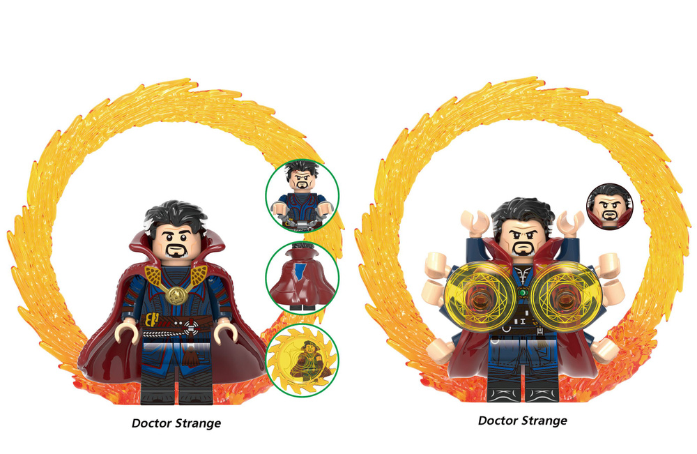 Набор минифигурок Мстители Доктор Стрэндж / Doctor Strange совместимы с конструкторами лего 2шт (4,5см, #1