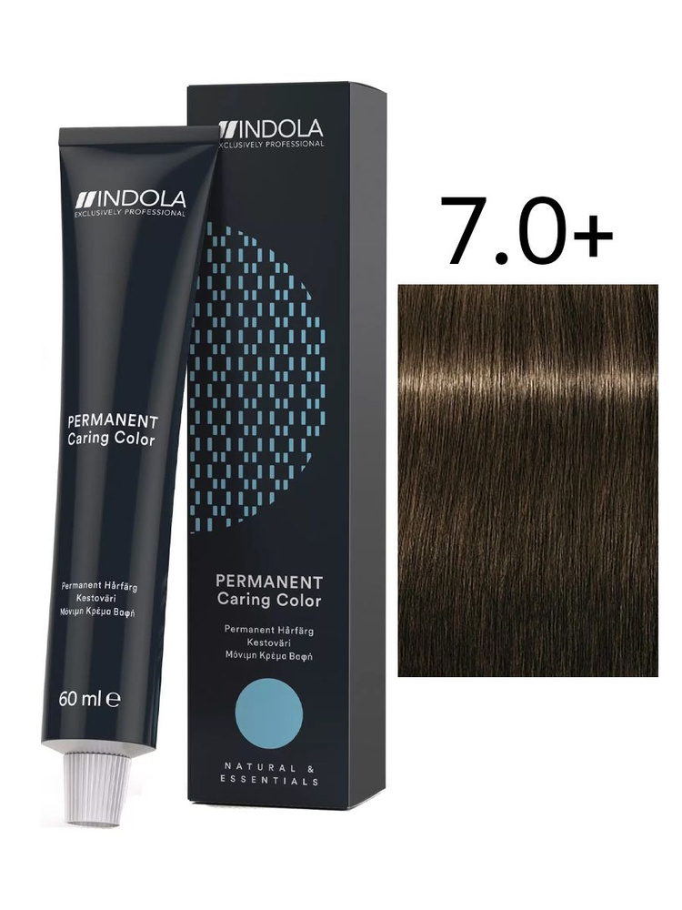 Indola Natural&Essentials 7.0+ краска для волос 60 мл #1