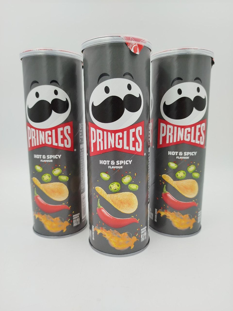 Чипсы Pringles горячий и Острый, Hot and Spicy 3 шт по 110 гр. Китай #1