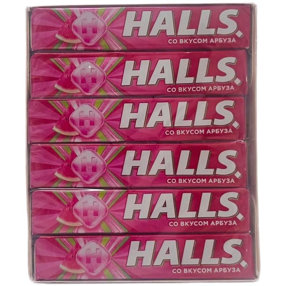 Леденцы Halls со вкусом арбуза, 12 штук по 25 г #1