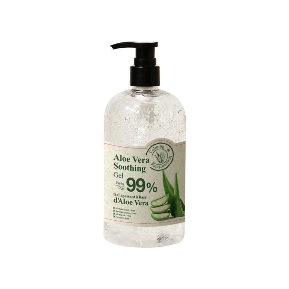 FOODAHOLIC CALMING & MOISTURIZING ALOE VERA 99 SOOTHING GEL 500ml Успокаивающий гель с экстрактом алоэ #1