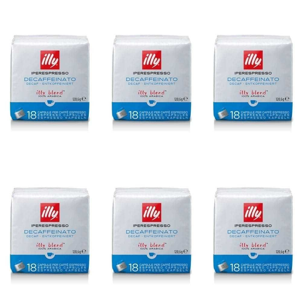 Кофе в капсулах illy Decaf, без кофеина, для системы Iperespresso, 6 уп по 18 капс (арабика 100%, Италия) #1