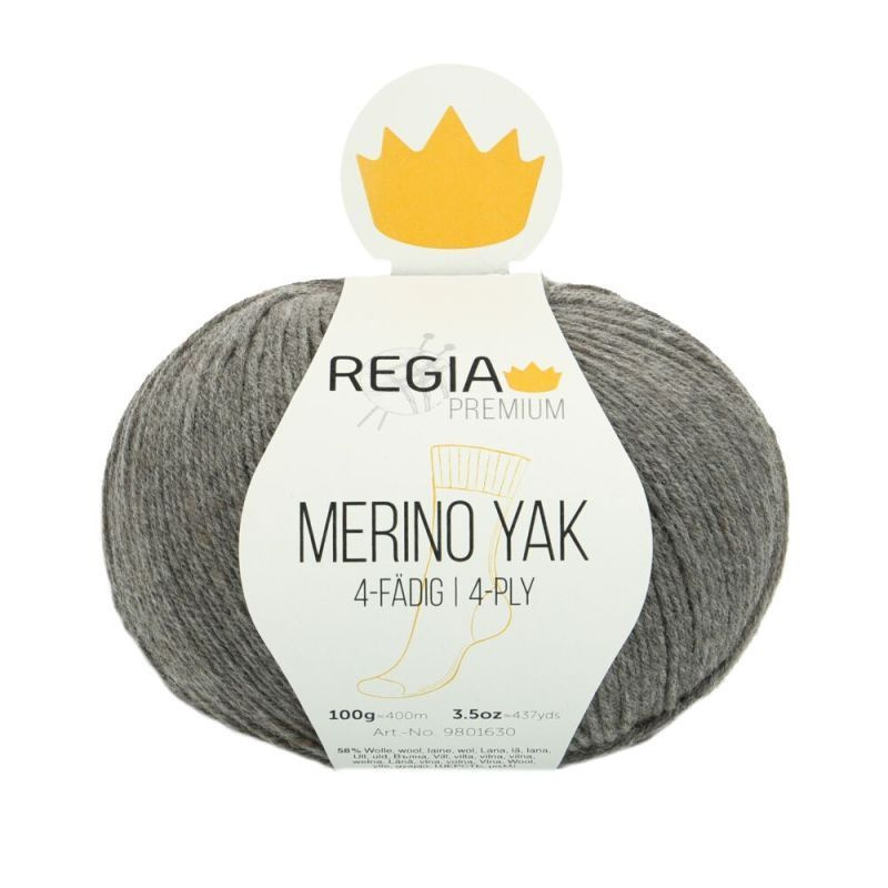 Пряжа носочная Regia Merino Yak, цвет 07511 галька #1