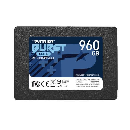 Patriot Memory 960 ГБ Внутренний SSD-диск 960 ГБ, 450 Мбайт/сек, 400 ТБ ([PBE960GS25SSDR])  #1