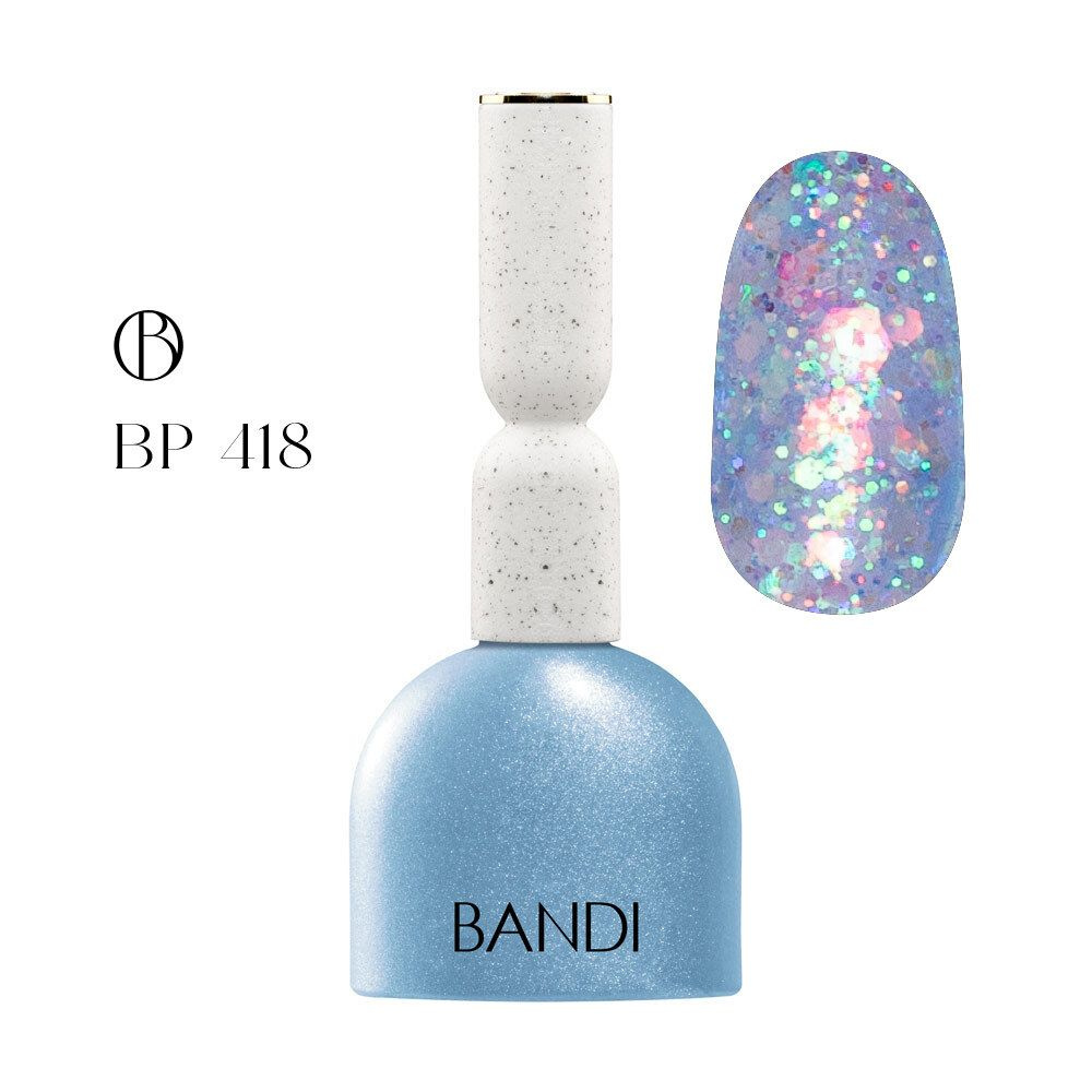 Гель для ногтей BANDI GEL, Prism blue, №418, 10 мл #1