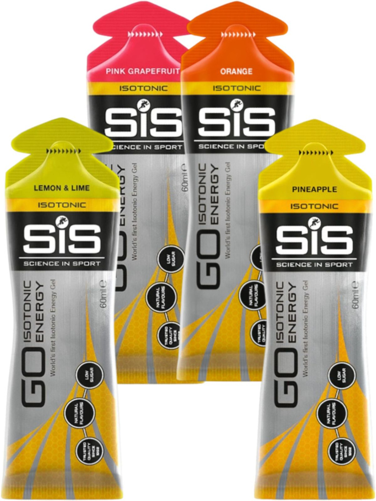 Энергетический гель SCIENCE IN SPORT (SiS) GO Isotonic Energy Gels 4 x 60 мл Микс, Розовый грейпфрут, #1