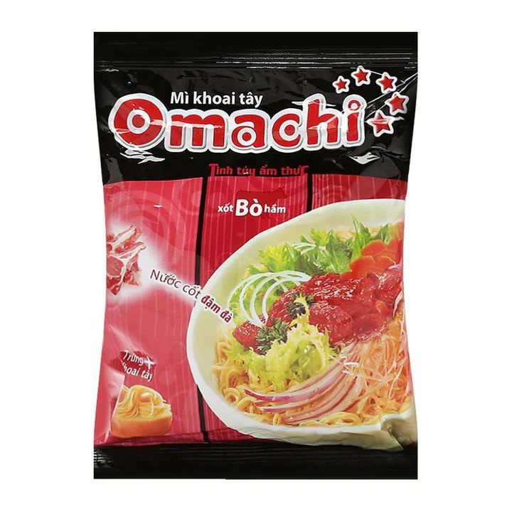 (3 шт) Лапша быстрого приготовления Omachi со вкусом говядины, 80 г  #1