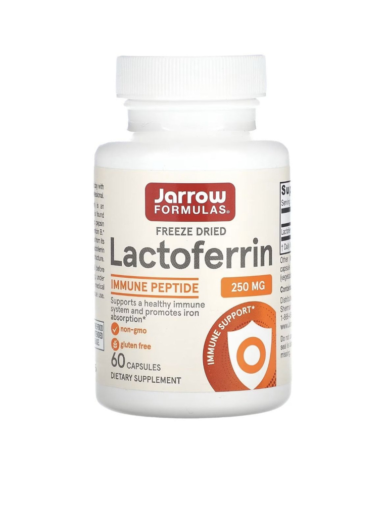 Jarrow, Лактоферрин, Lactoferrin, 250 мг, 60 капсул #1