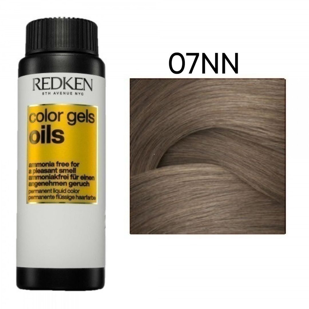 Redken Color Gels Oils - Жидкая стойкая краска для волос без аммиака 07NN 60 мл  #1