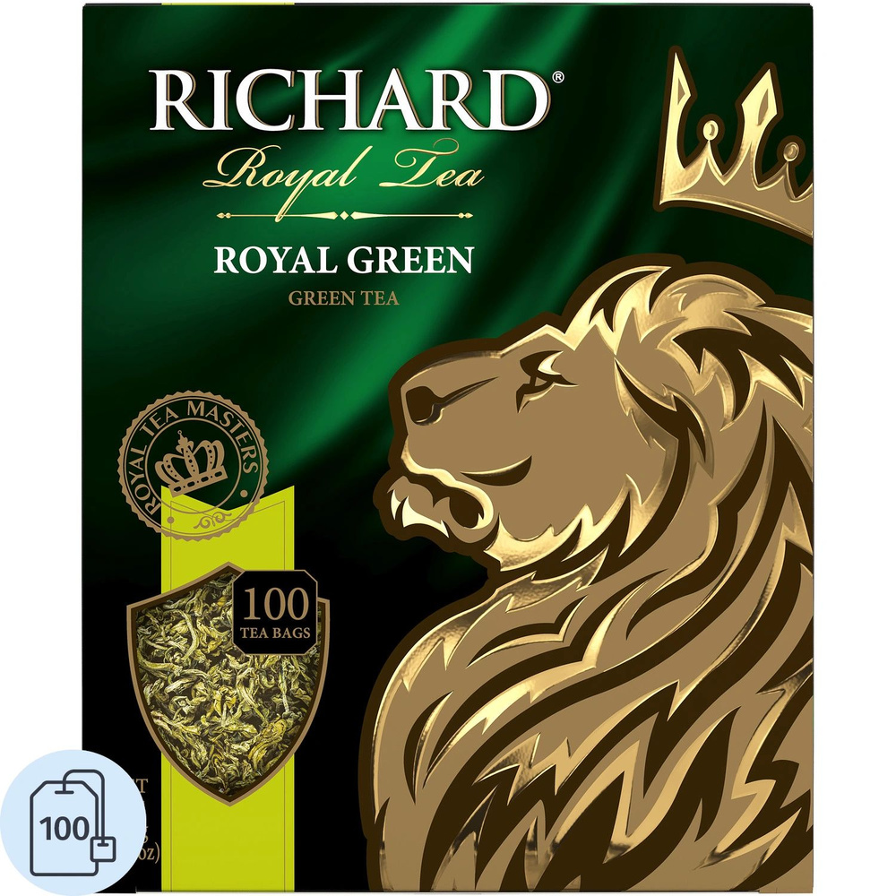 Чай зеленый Richard Royal Green, 100 пакетиков #1