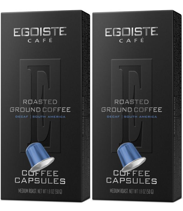 Кофе в капсулах без кофеина EGOISTE DECAF для системы Nespresso (Франция), 20 шт.  #1