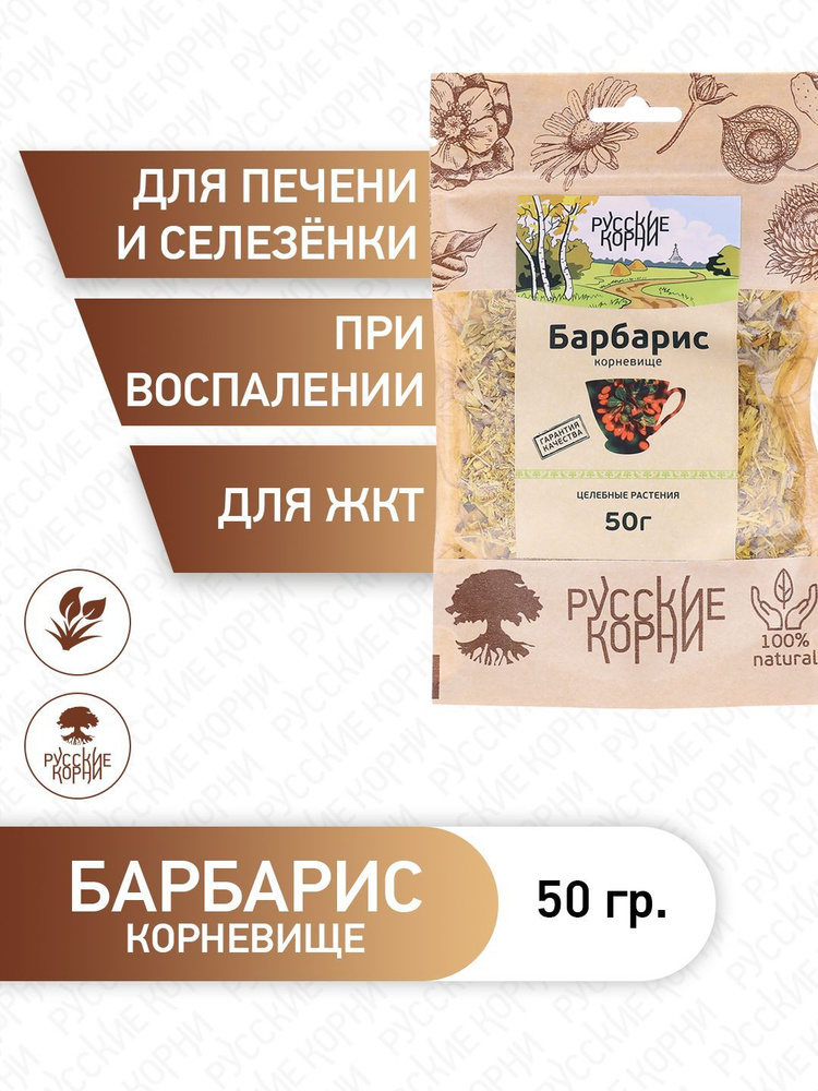 Корень Барбариса Желчегонный Сбор, 50 г - "Русские Корни" / для Печени  #1