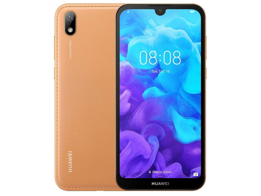 Honor Смартфон Y5 2019 CN 2/32 ГБ, коричневый, Восстановленный #1