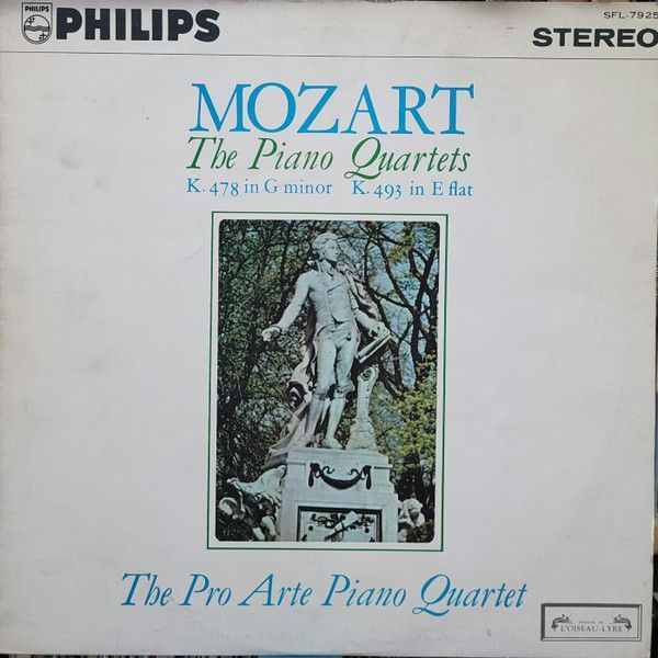 Виниловая пластинка Mozart - The Pro Arte Piano Quartet - The Piano Quartets (Япония) LP  #1