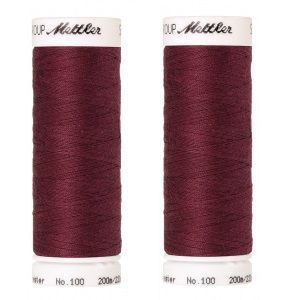 Универсальная нить, METTLER SERALON, 200м, цвет 1461 Claret 2 катушки #1