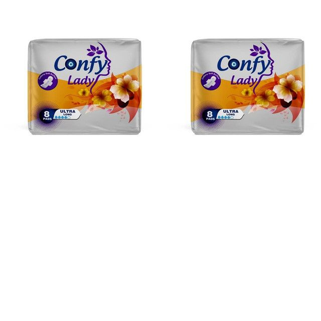 CONFY Lady Прокладки ULTRA LONG, 8 шт в уп, 2 уп #1