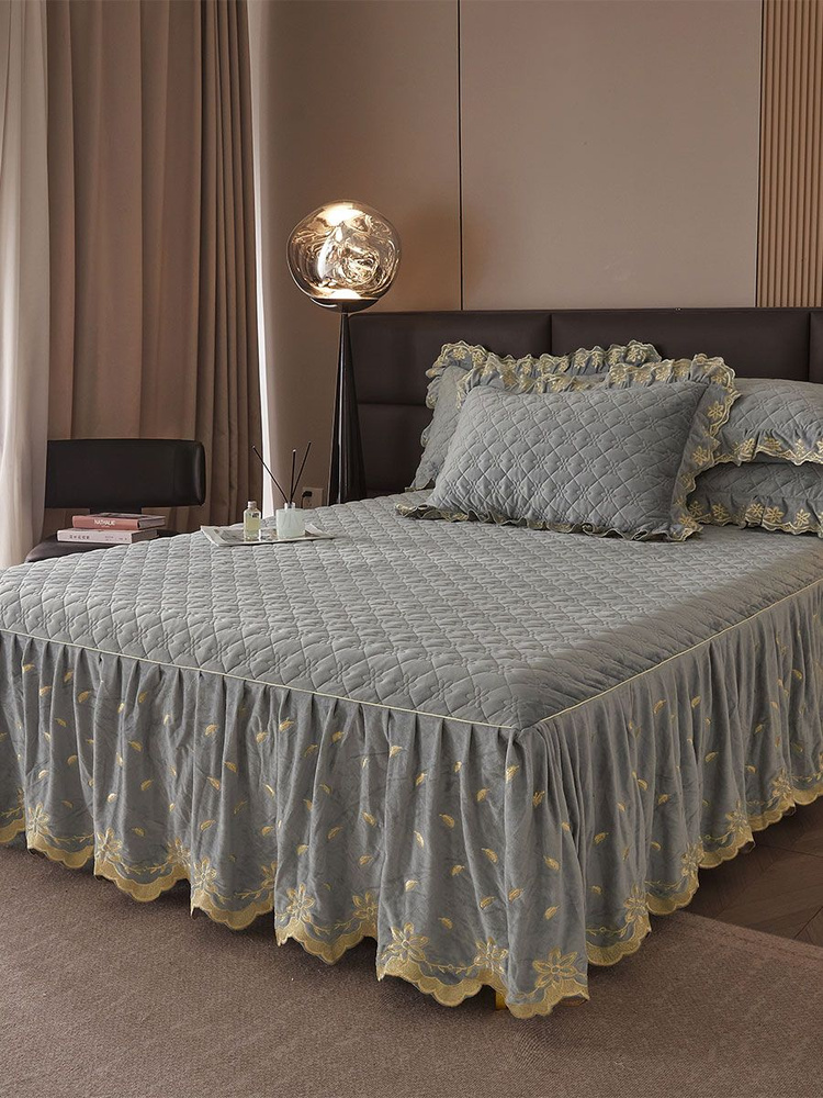 AiWinsure Покрывало с наволочками Velvet bedspreads, Вельбоа с размерами: 200 x 150 см  #1