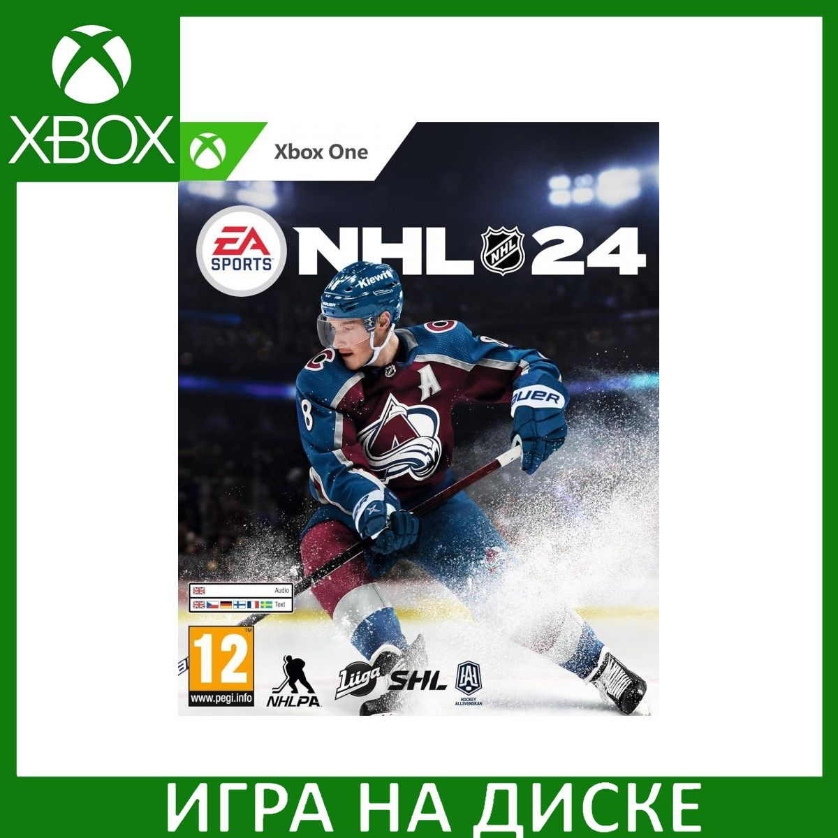 Диск с Игрой EA Sports NHL 24 (Xbox One/Series X). Новый лицензионный запечатанный диск.