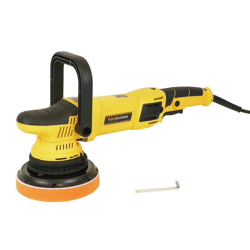 ПолировальнаямашинаэксцентриковаяHanskonnerHAG918CPE(125/150мм,1250Вт,ходэксцентрика15мм)
