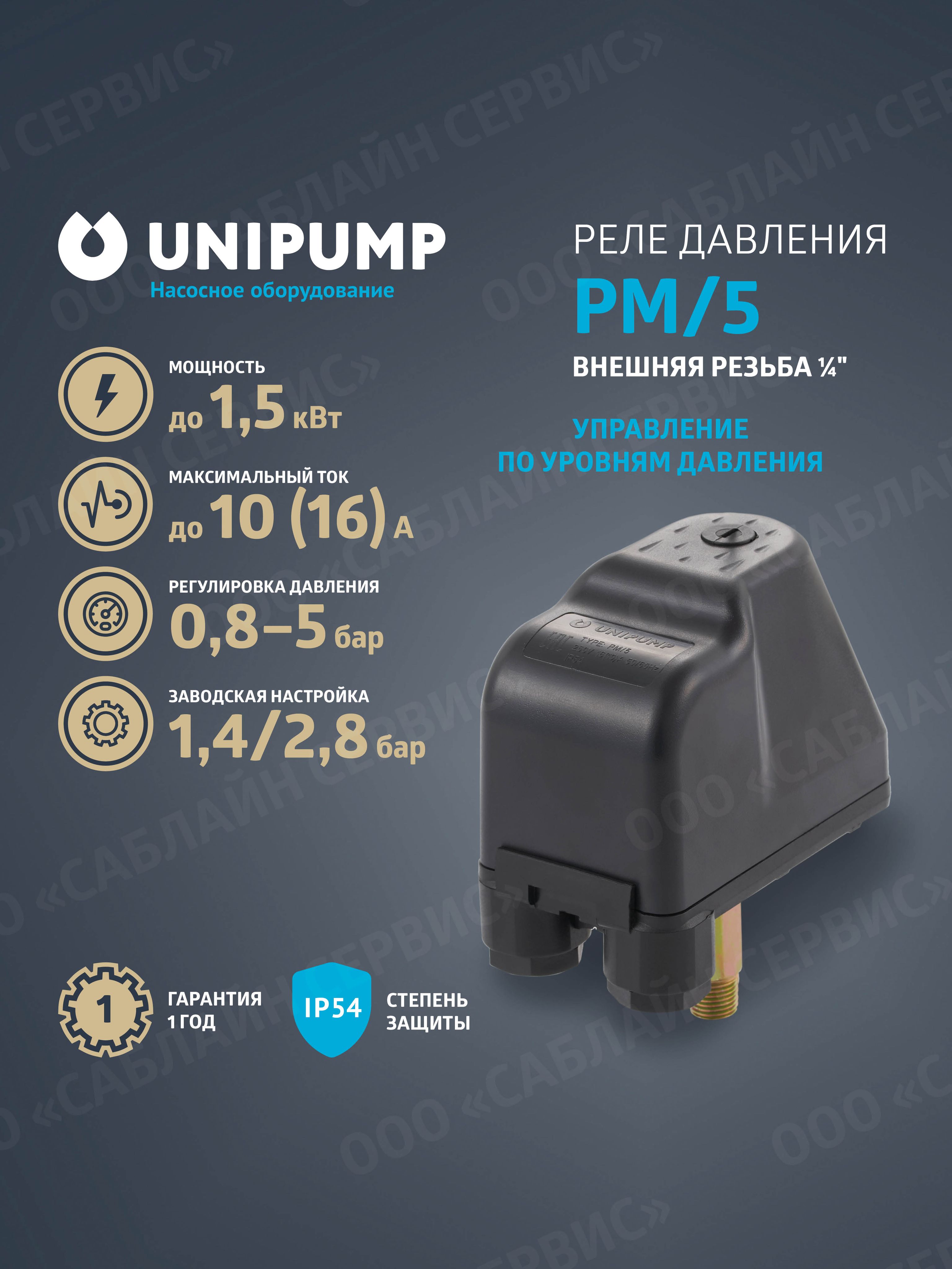 РеледавленияРМ/5(внешняярезьба)1/4"