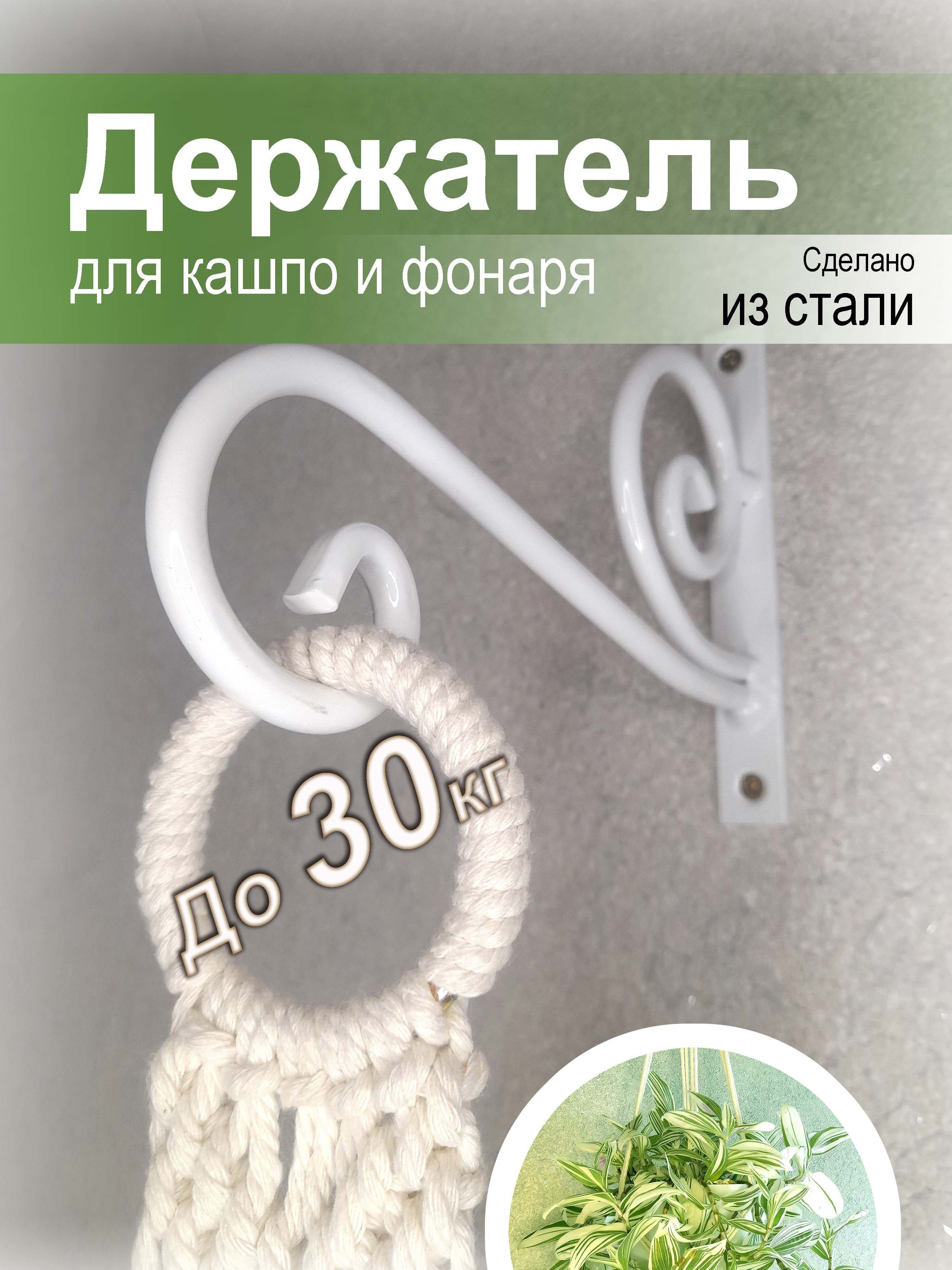 Кованыйстальнойдержательдляподвесныхкашпосцветаминастену(19х151шт)