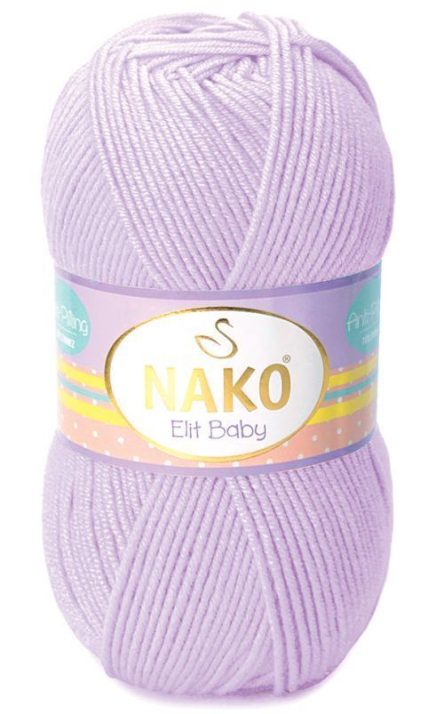 Пряжа для ручного вязания Elit Baby (NAKO) - 5090 (сиренево-розовый), 100% акрил антипиллинг, (100г, #1