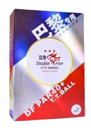 Мяч (6шт) Double Fish PAR40+ 3*** (paris)для настольного тенниса #1