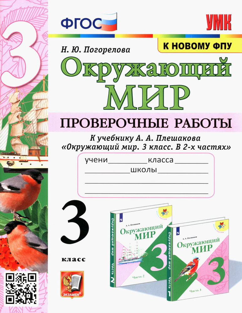 Окружающий мир. 3 класс. Проверочные работы к учебнику А.А. Плешакова. ФГОС | Погорелова Надежда Юрьевна #1