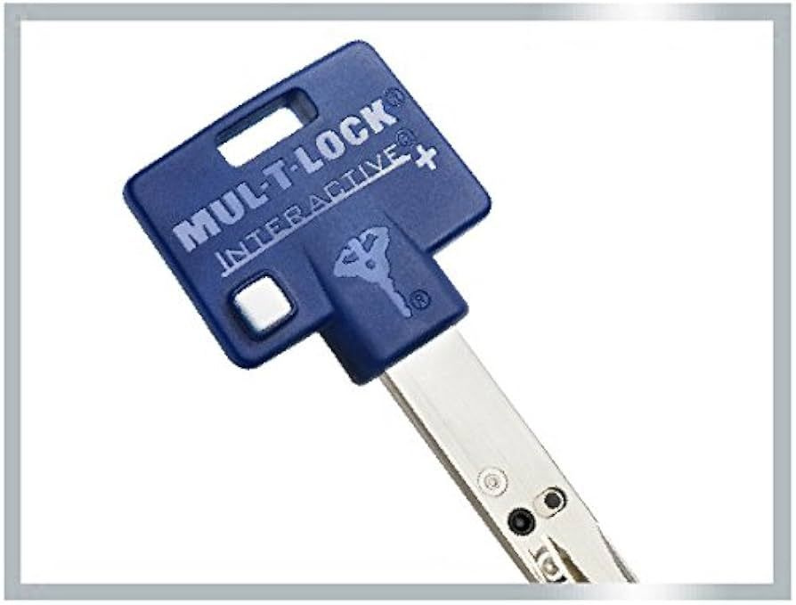 Цилиндр замка Mul-T-Lock (Мультилок) Interactive+ ключ-вертушка 70мм (35х35) золото  #1