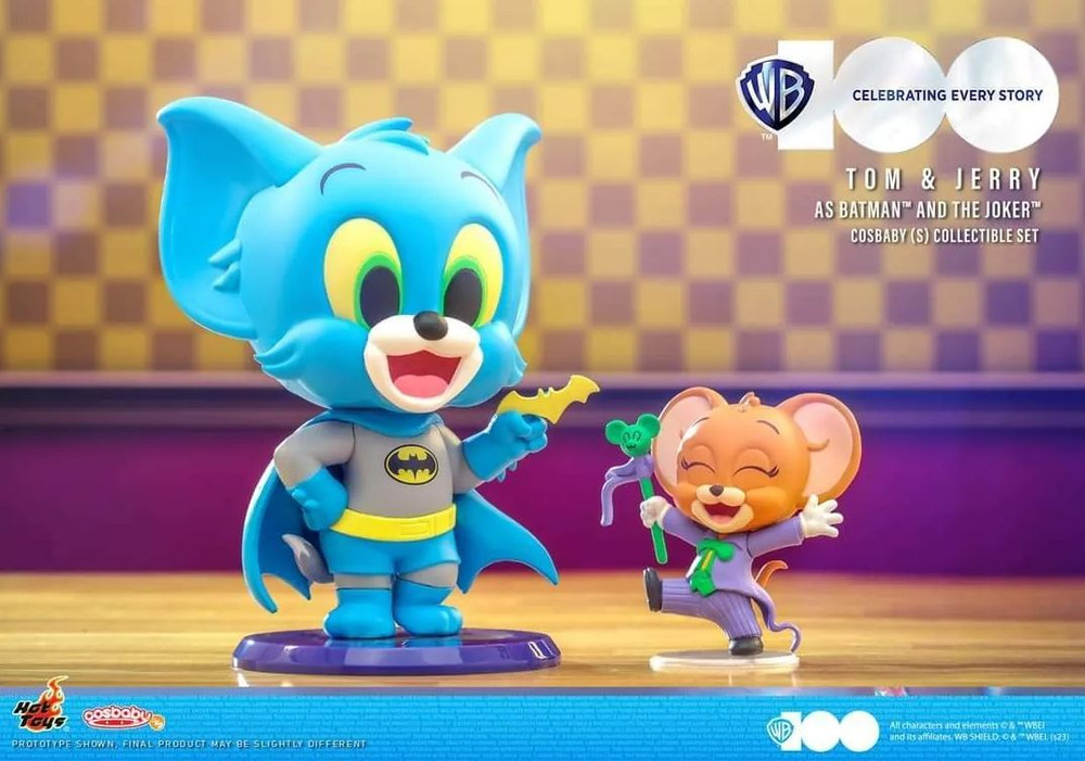 Фигурка Hot Toys WB100 Tom & Jerry as Batman and The Joker Cosbaby #1