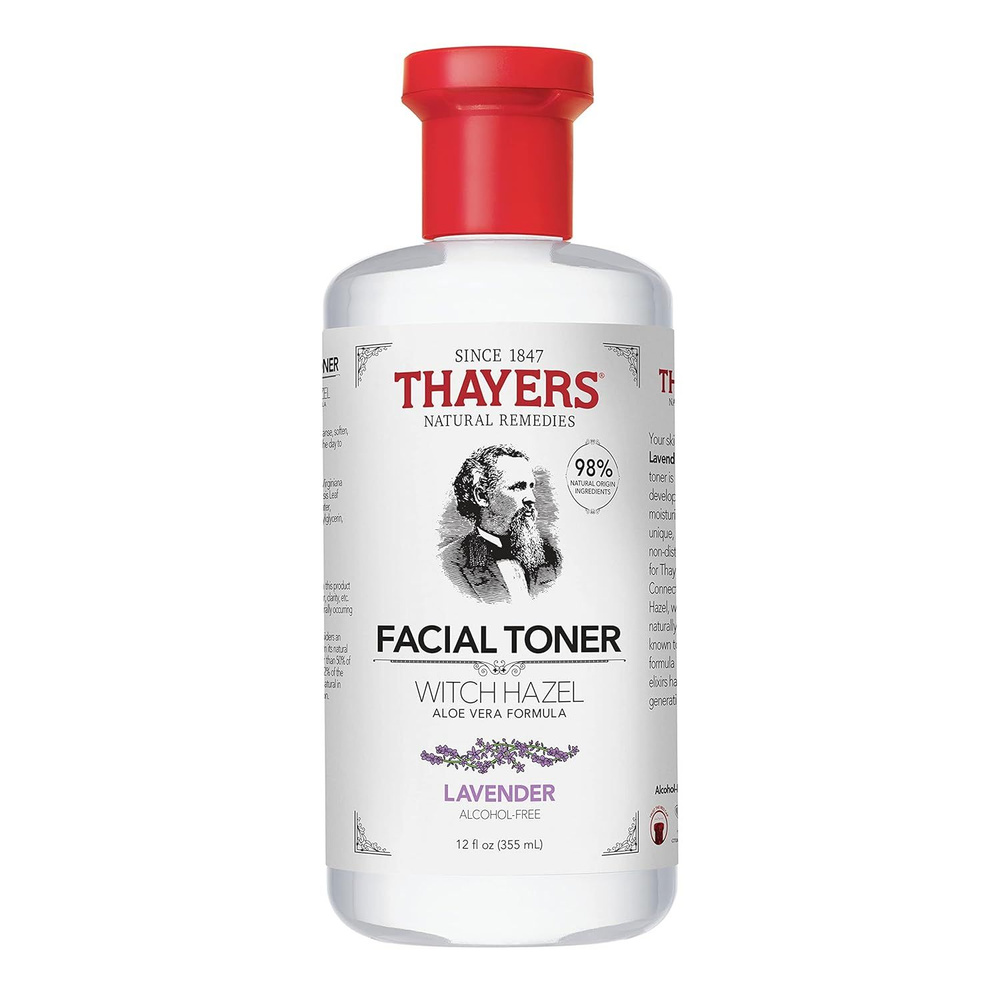 Thayers, тонер Aloe Vera, Lavender, Безалкогольный тонер: гамамелис, алоэ вера, 355 мл  #1