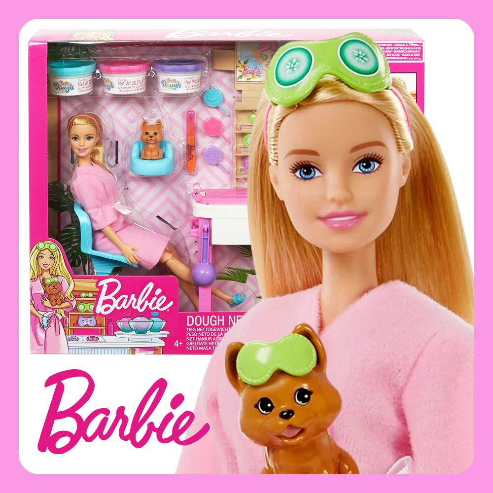 Barbie Mattel Игровой набор Барби - День Спа (Barbie Face Mask Spa Day  Blonde Doll) - купить с доставкой по выгодным ценам в интернет-магазине  OZON (616480591)