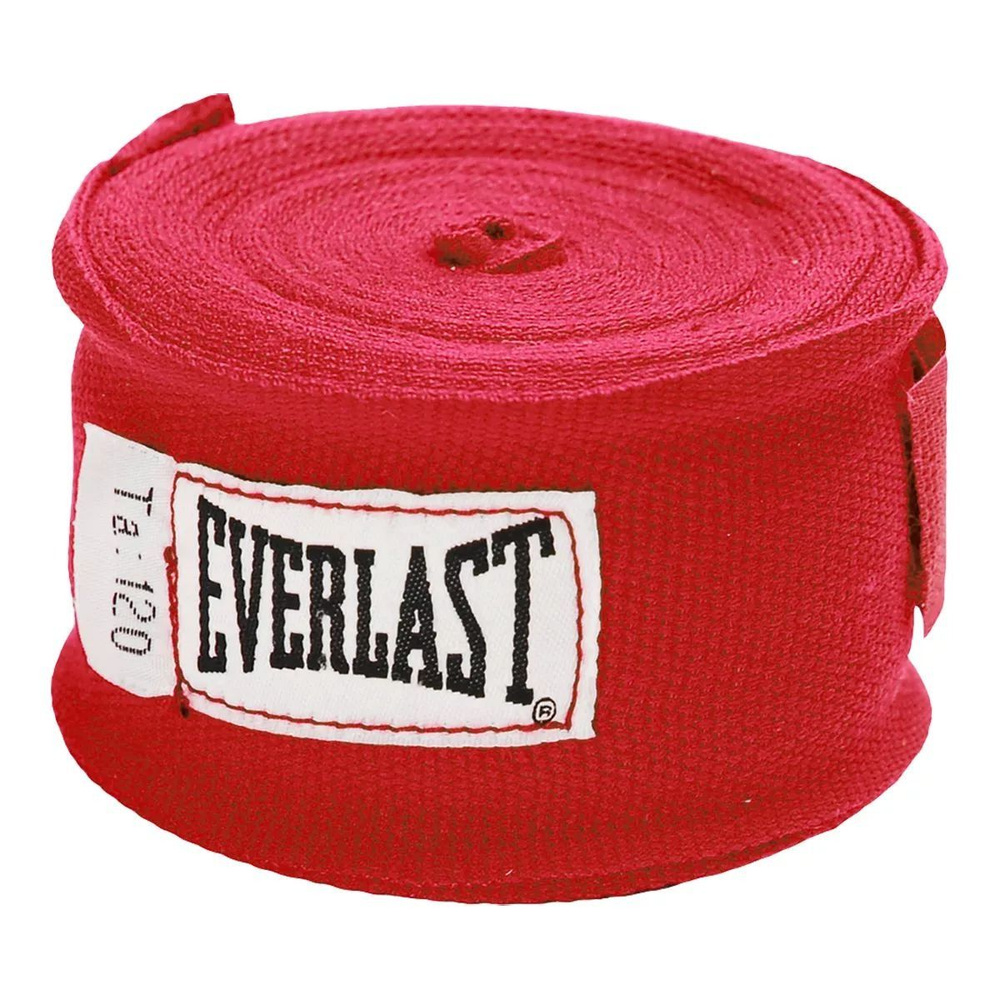 Бинты Everlast HAND WRAPS 3 m эластичные красные #1