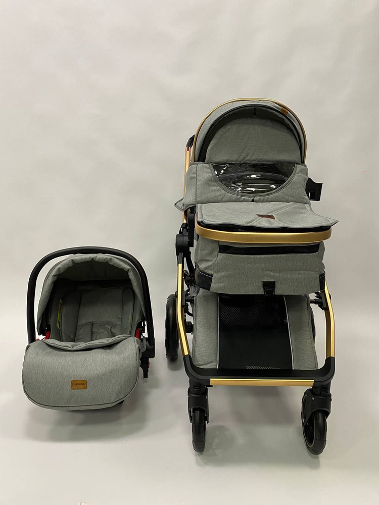 Коляска 3 в 1 Ining baby K310 PRO grey #1