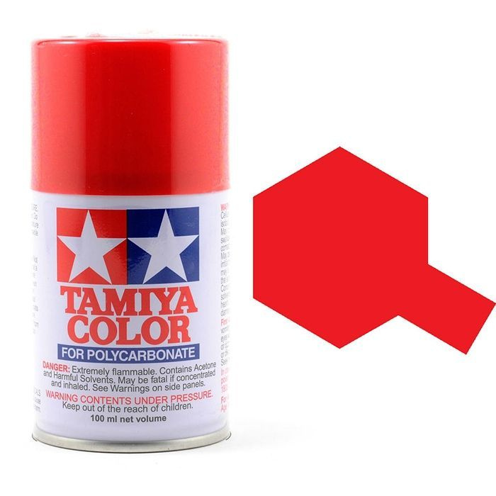 TAMIYA PS-2 Red (Красная) Краска аэрозольная для поликарбоната лексана  #1