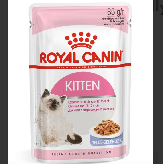 Корм для котят влажный Royal Canin, кусочки в желе 12 шт x 85 г #1