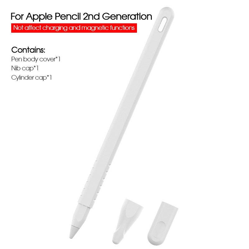 Защитный силиконовый чехол для Apple Pencil gen.2 белый #1