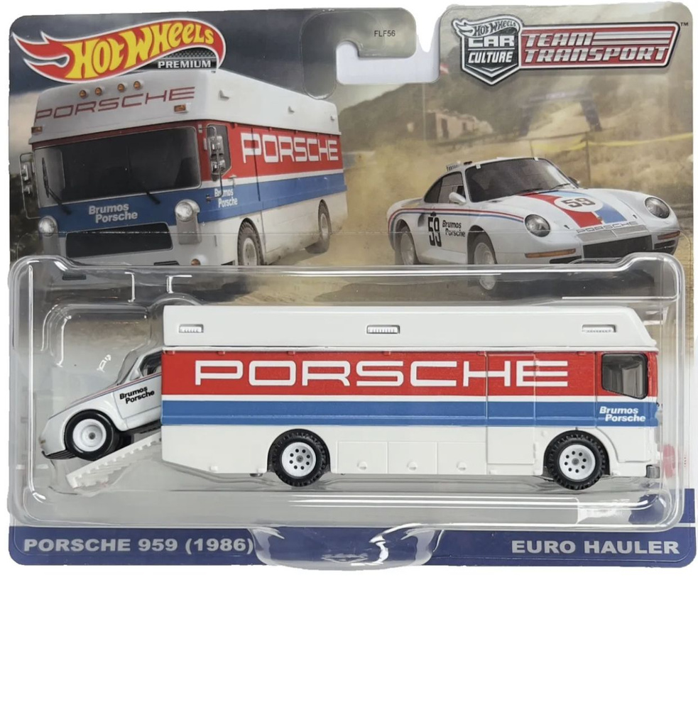 Грузовик Hot Wheels Team Transport Porsche 959 1986 and Euro Hauler / Хот  Вилс - купить с доставкой по выгодным ценам в интернет-магазине OZON  (1420308485)