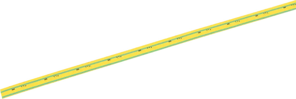 Термоусадочная трубка IEK / ИЭК ТТУнг-LS 10/5, без клеевого слоя, полиолефин, желто-зеленый, длина 1м, #1