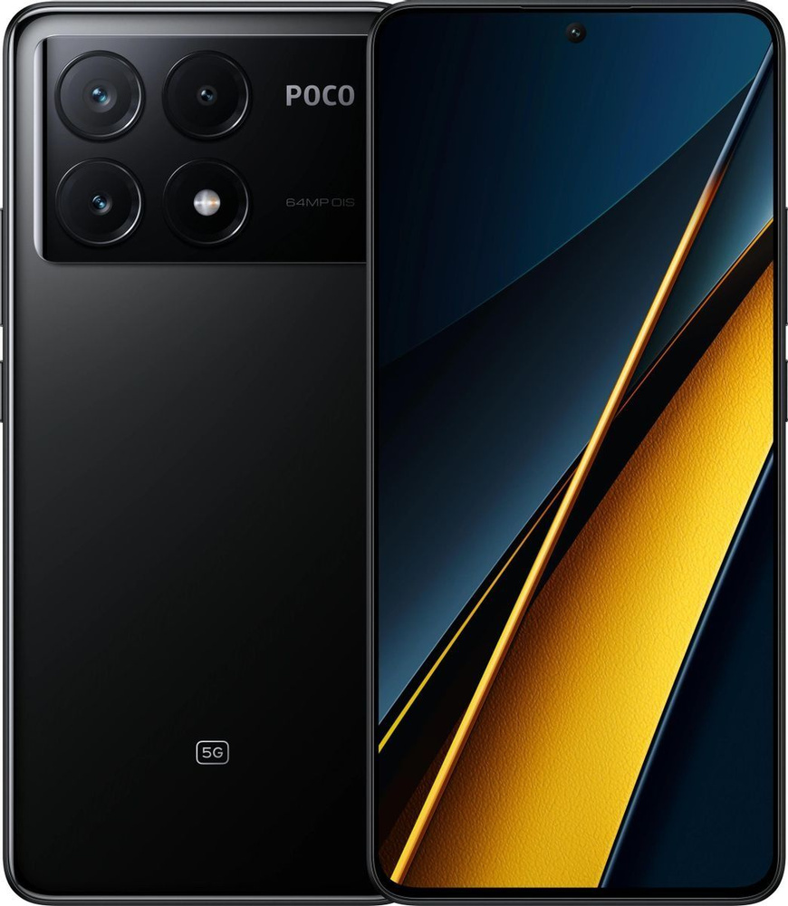 Poco Смартфон X6 Pro 5G Global 8/256 ГБ, черный #1