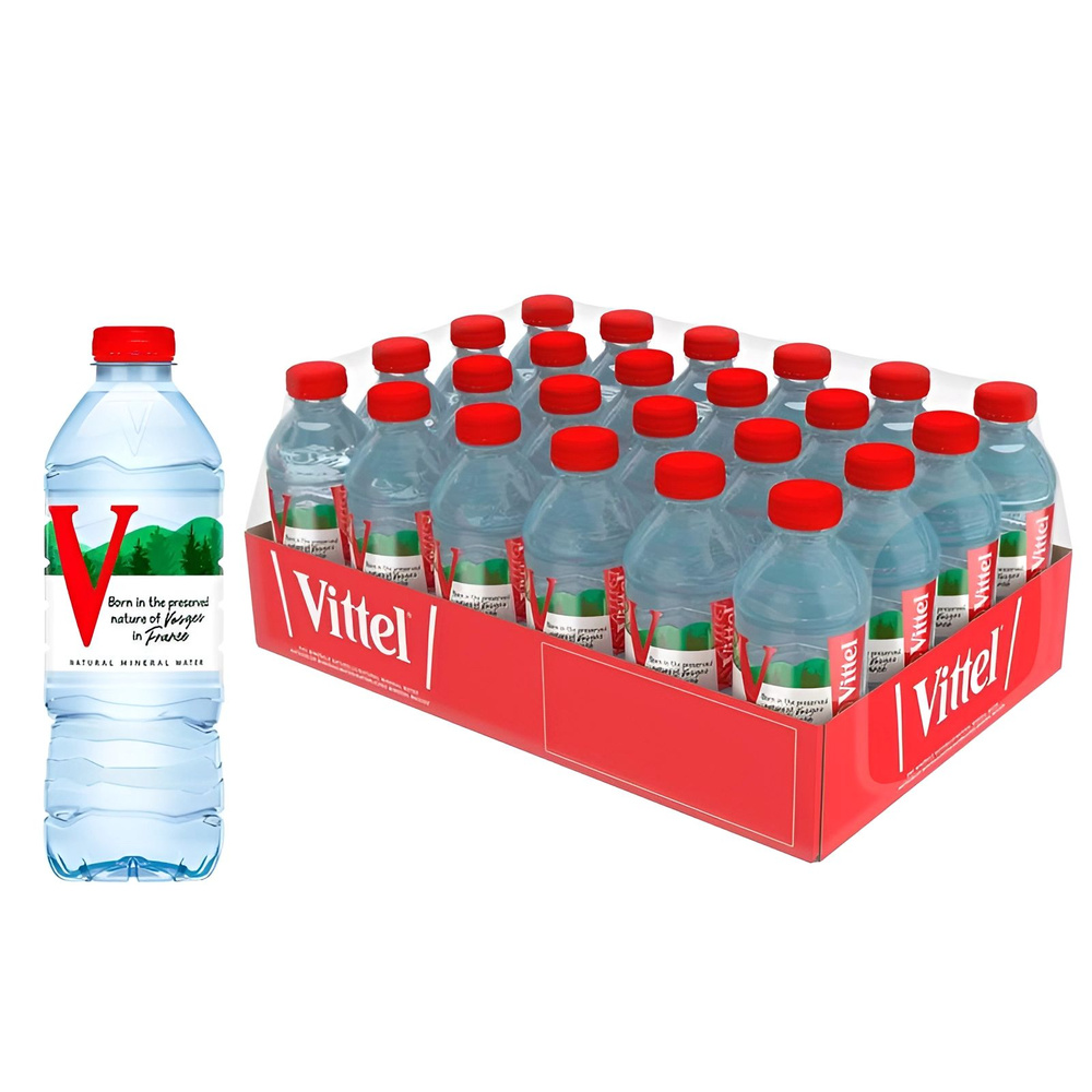 Вода минеральная природная Vittel (Виттель), 0,5 л х 24 шт, негазированная, пэт  #1