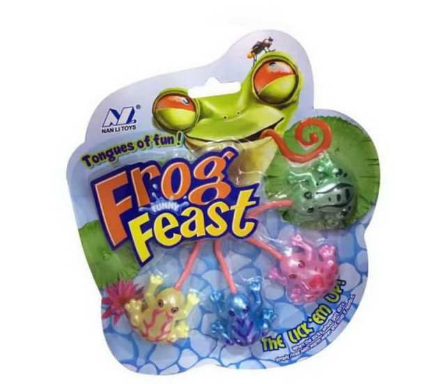 Игрушка-антистресс Junfa Лизун "Лягушки "Frog Feast" 18,5х21х1,5 см #1