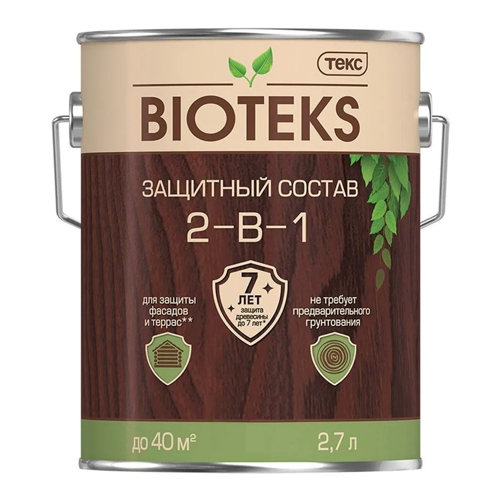 Состав защитный 2-в-1 BIOTEKS (орегон) 2,7л #1