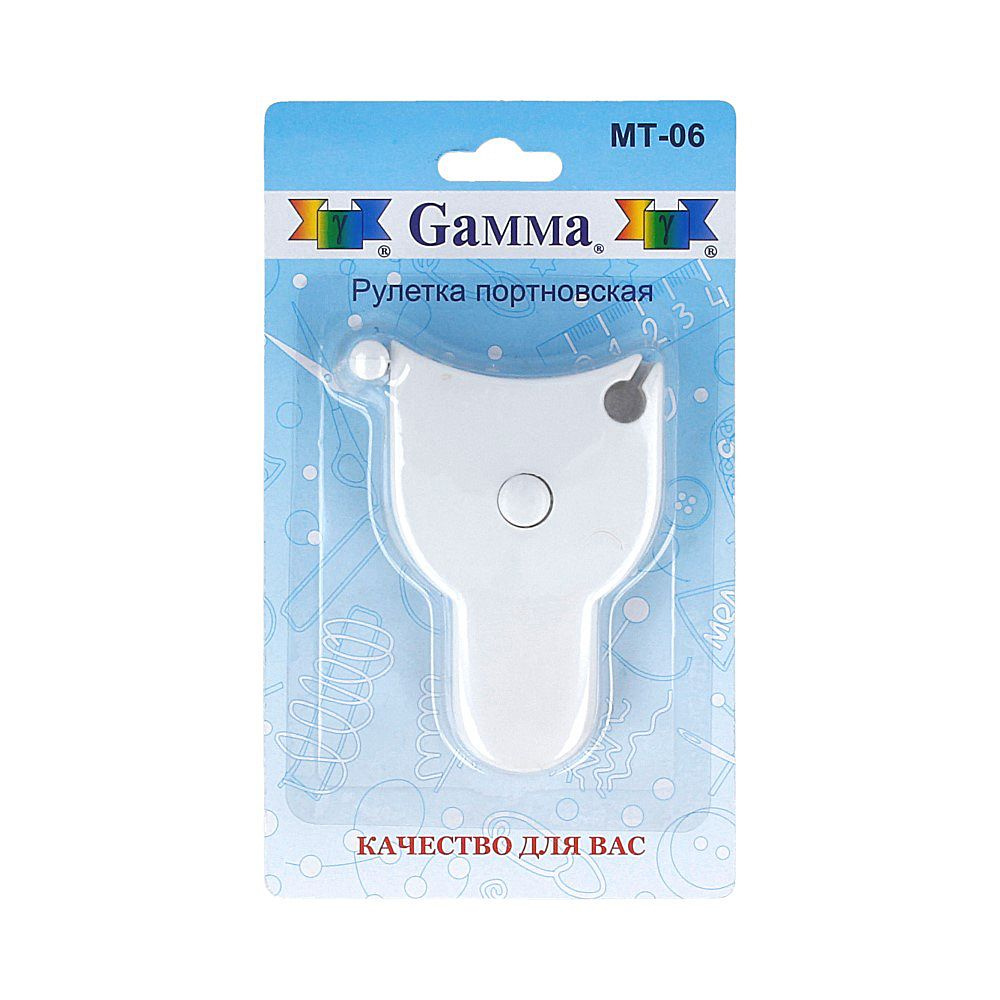Рулетка пластик "Gamma" МТ-06 150 см х 1.5 см . #1