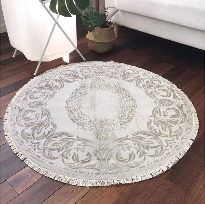 AVALON CARPET Ковер Amatis lux 36567A, винтажный, светлый с бежевым узором, из полиэстера с шелковым #1