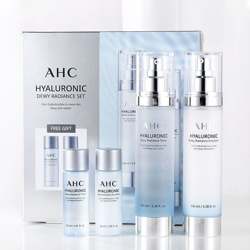 AHC Увлажняющий набор с гиалуроновой кислотой AHC Hyaluronic Dewy Radiance Skin Care Set (4 item)  #1