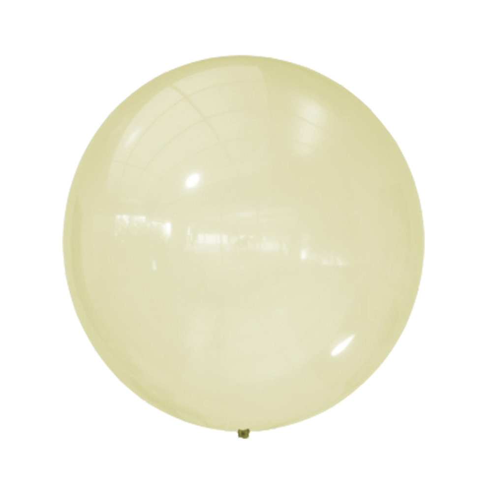 Воздушный шар 24"/61см Кристалл Bubble YELLOW 241 1шт #1