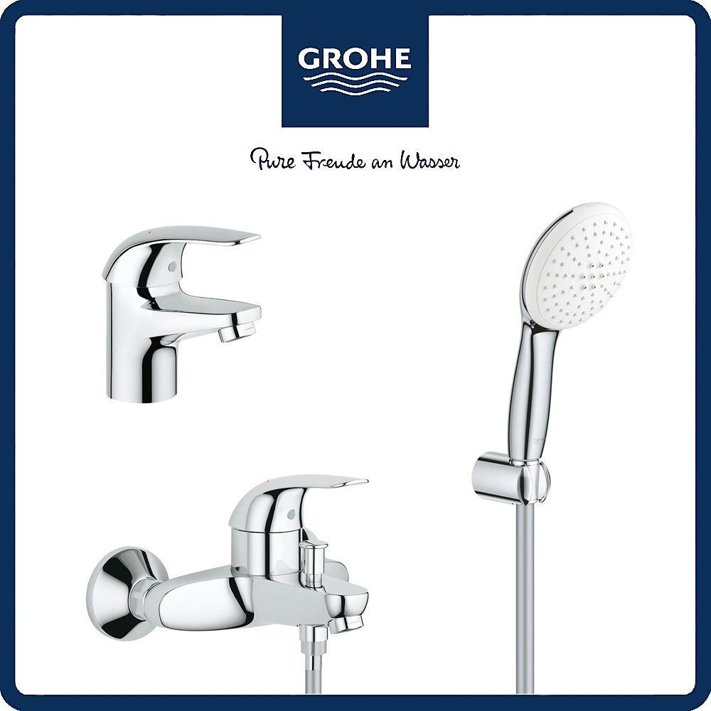 Набор смесителей для ванной Grohe Euroeco Tempesta 110, хром #1